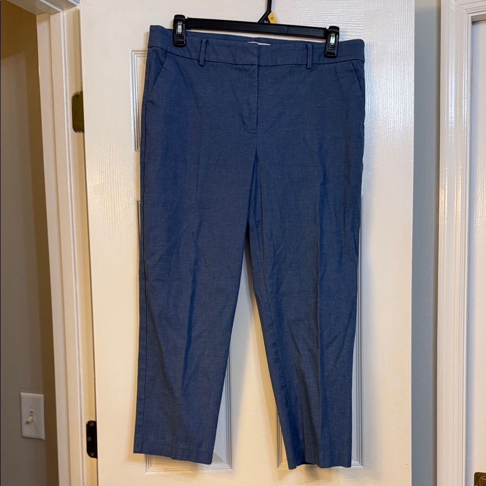 LOFT Navy Blue Cropped Dress Pants